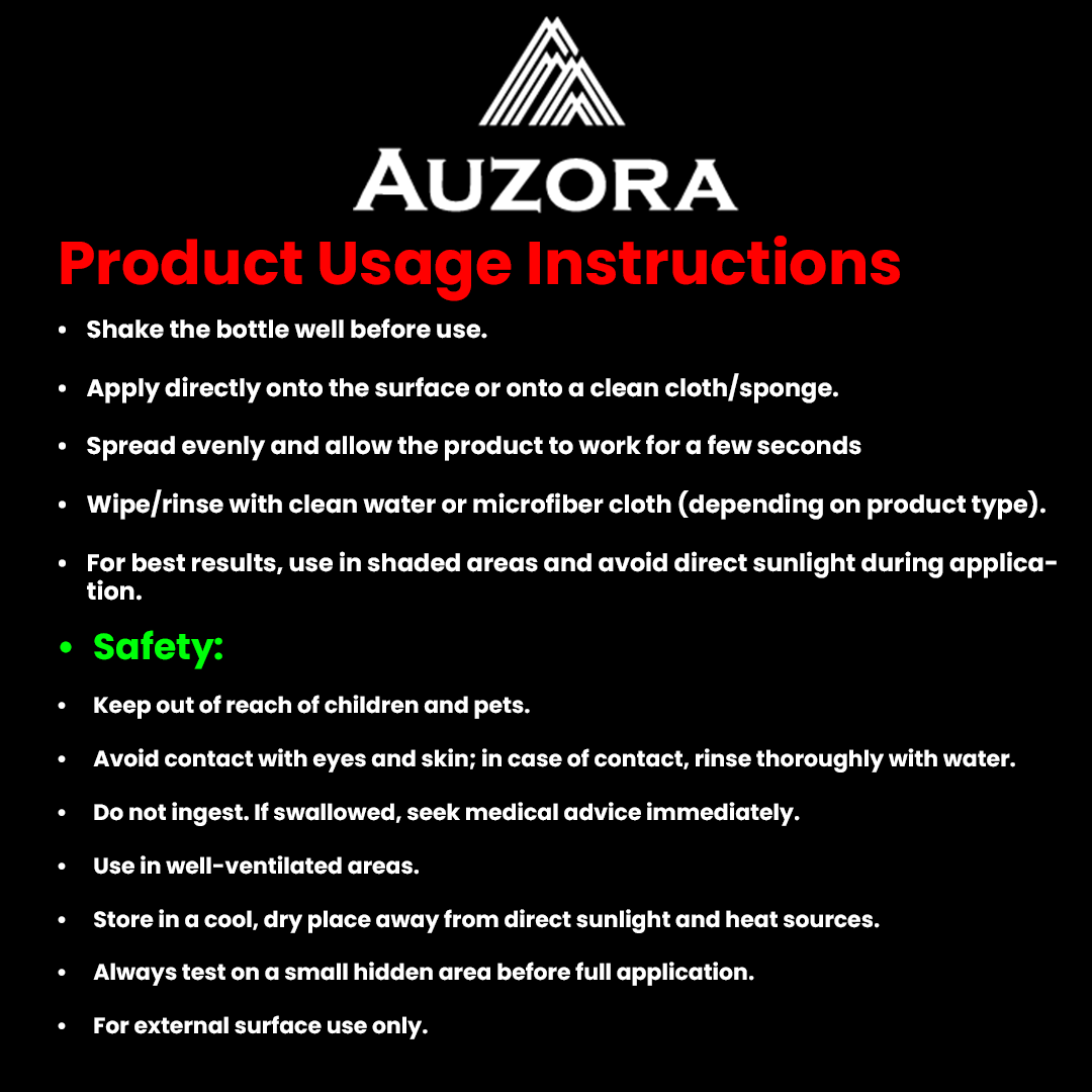 Auzora TyroSheen NX – Tyre Cleaner & Shiner (400ml)